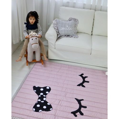  Mangadua Large Thicken Cotton Baby Playmat Educational Crawling Mat Nursery Rug Activity Gym (Clouds)