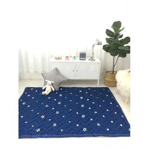  Mangadua Large Thicken Cotton Baby Playmat Educational Crawling Mat Nursery Rug Activity Gym (Clouds)