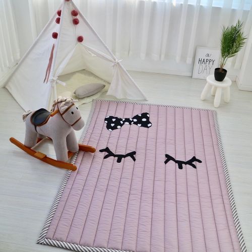  Mangadua Large Thicken Cotton Baby Playmat Educational Crawling Mat Nursery Rug Activity Gym (Clouds)