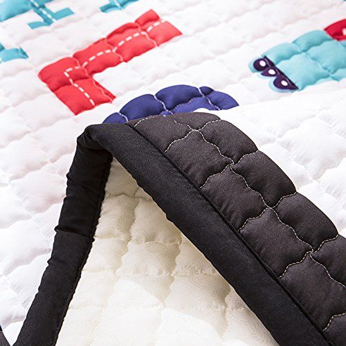  Mangadua Large Thicken Cotton Baby Playmat Educational Crawling Mat Nursery Rug Activity Gym (Lion)