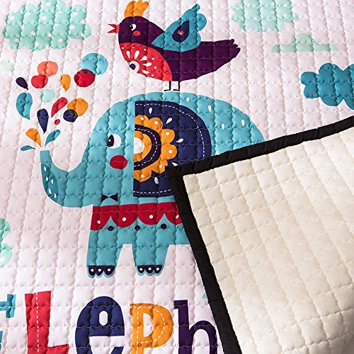  Mangadua Large Thicken Cotton Baby Playmat Educational Crawling Mat Nursery Rug Activity Gym (Lion)