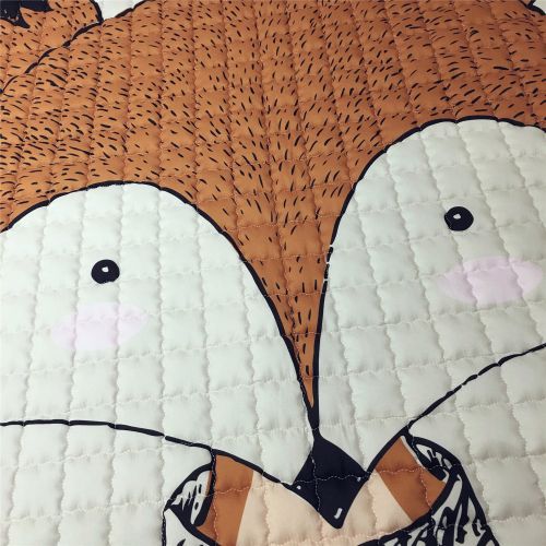  Mangadua Large Thicken Cotton Baby Playmat Educational Crawling Mat Nursery Rug Activity Gym (Rabbit)