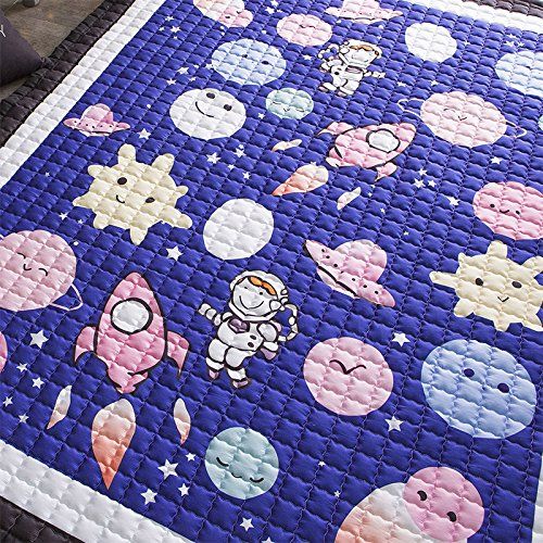  Mangadua Large Thicken Cotton Baby Playmat Educational Crawling Mat Nursery Rug Activity Gym (City)