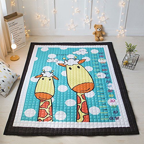  Mangadua Large Thicken Cotton Baby Playmat Educational Crawling Mat Nursery Rug Activity Gym (City)