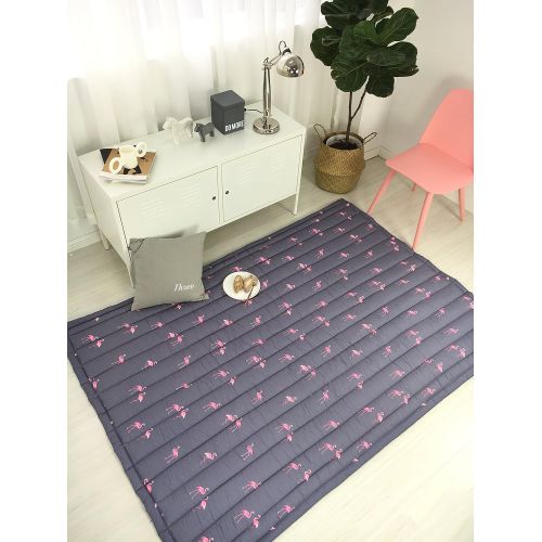  Mangadua Large Thicken Cotton Baby Playmat Educational Crawling Mat Nursery Rug Activity Gym (Catch the Star)