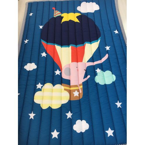  Mangadua Large Thicken Cotton Baby Playmat Educational Crawling Mat Nursery Rug Activity Gym (Catch the Star)