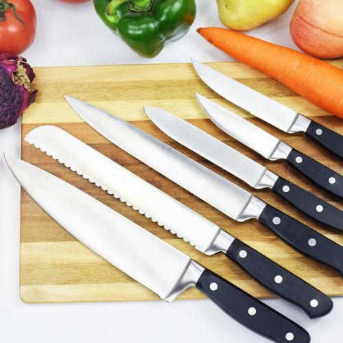  Mangoleaf Chef Knife Sets, 13pcs Professional Stainless Steel Kitchen Chef Knife Block Set