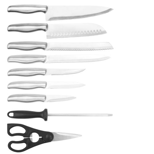  Mangoleaf Knife Set, Professional Black 13pcs Stainless Steel Kitchen Knife Block Set