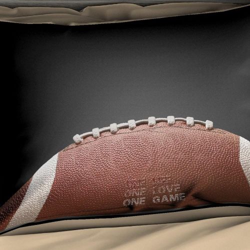  Mangogo American Fantastic Rugby American Football Design,Kids Boys Bedroom Comforter Cover Bedding Set with Pillowcases No Comforter Duvet Cover Sports Themed Bedding King Size
