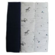 Manhattah Kids Lollypop NAvy Blue Baby Boy Newborn Swaddle Blanket