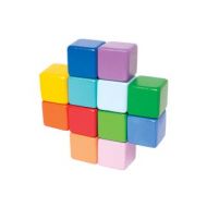 Manhattan Toy Multicolored Wood Baby Stacking Cubes by Manhattan Toy