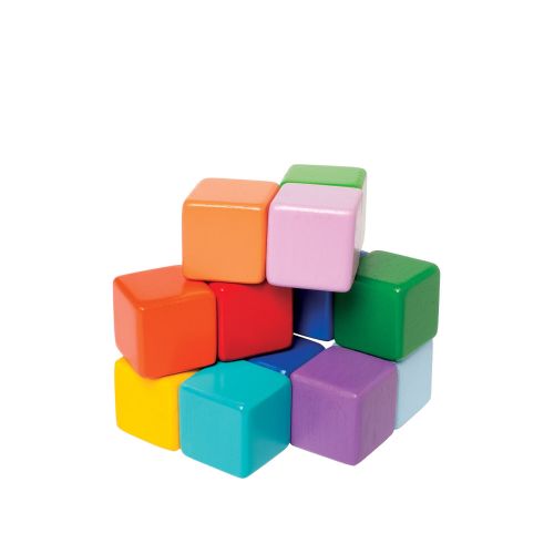  Manhattan Toy Multicolored Wood Baby Stacking Cubes by Manhattan Toy