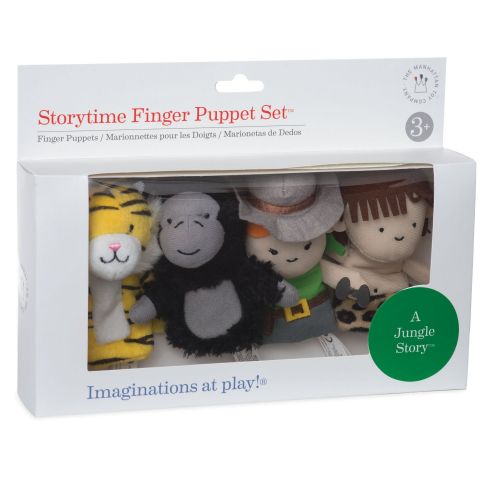  Manhattan Toy Storytime Finger Puppets A Jungle Story Plush