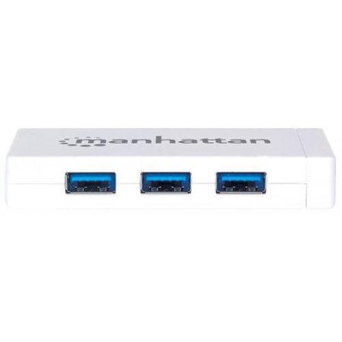  Manhattan 3-Port USB 3.0 Hub with Gigabit Ethernet Adapter