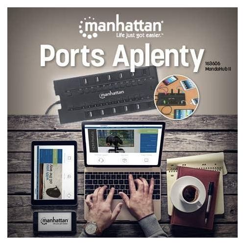  Manhattan Products Manhattan Mondohub II 28 Port USB Hub