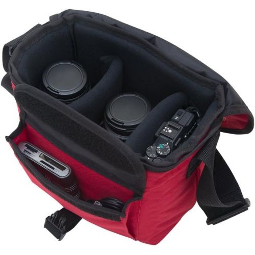  Manhattan Portage Aperture Camera Bag Red, Red, One Size