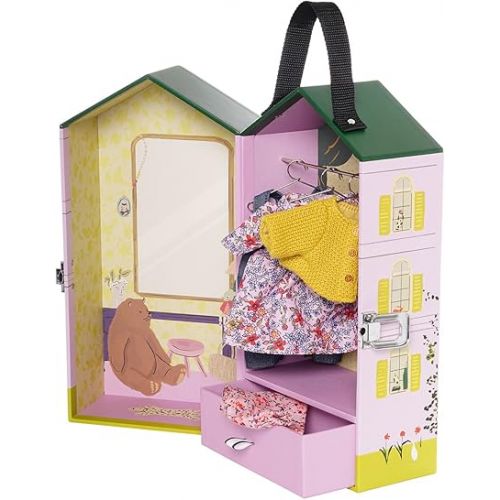 Manhattan Toy Clara's Closet Portable Mini Deer Stuffed Animal Dress-Up 11-Piece Play Set for Kids 3+ Years and Up