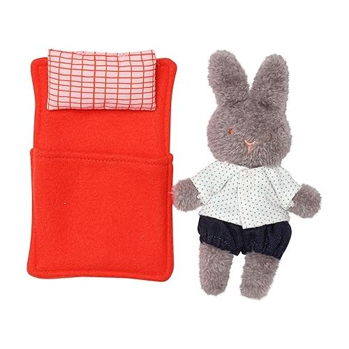  Manhattan Toy Little Nook Berry Bunny Stuffed Animal with Removable Clothing, Sleeping Bag & Keepsake Box