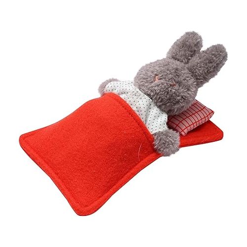  Manhattan Toy Little Nook Berry Bunny Stuffed Animal with Removable Clothing, Sleeping Bag & Keepsake Box