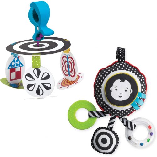  Manhattan Toy Wimmer Ferguson Infant Stim Mobile to Go and Sights and Sounds Baby Travel Toy Set