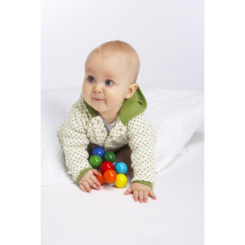  [아마존베스트]Manhattan Toy Classic Baby Beads Wood Rattle, Teether, and Clutching Toy