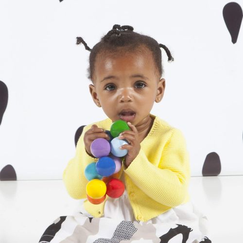  [아마존베스트]Manhattan Toy Classic Baby Beads Wood Rattle, Teether, and Clutching Toy