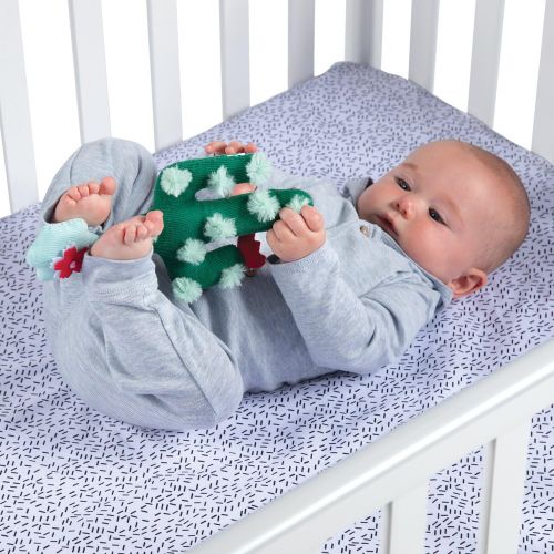  [아마존베스트]Manhattan Toy Cactus Garden Rock + Rattle Bpa-Free Baby Toy with Chime