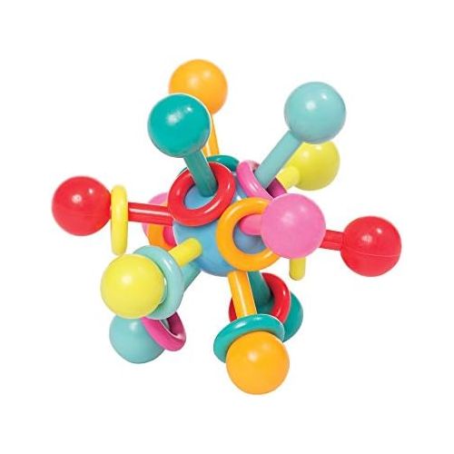  [아마존베스트]Manhattan Toy Atom Rattle & Teether Grasping Activity Baby Toy