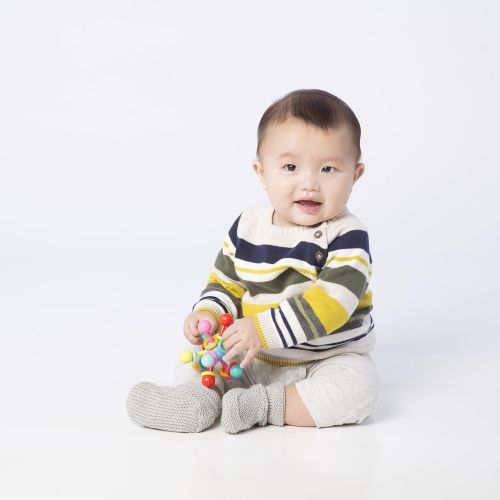  [아마존베스트]Manhattan Toy Atom Rattle & Teether Grasping Activity Baby Toy