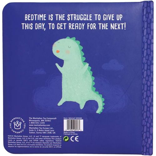  Manhattan Toy Sleepy Not Sleepy - A Tiny Dinos Bedtime Adventure Baby Board Book, Ages 6 Months and up