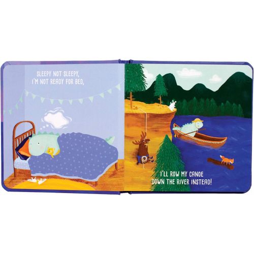  Manhattan Toy Sleepy Not Sleepy - A Tiny Dinos Bedtime Adventure Baby Board Book, Ages 6 Months and up