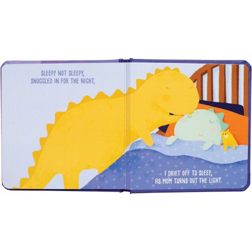  Manhattan Toy Sleepy Not Sleepy - A Tiny Dinos Bedtime Adventure Baby Board Book, Ages 6 Months and up