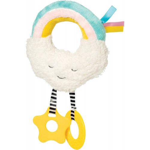  Manhattan Toy Cherry Blossom Days Cloud Baby Circle Rattle with Crinkle Paper and Teethers