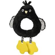Manhattan Toy Wimmer-Ferguson Penguin Circle Rattle with Textured Teethers Baby Toy