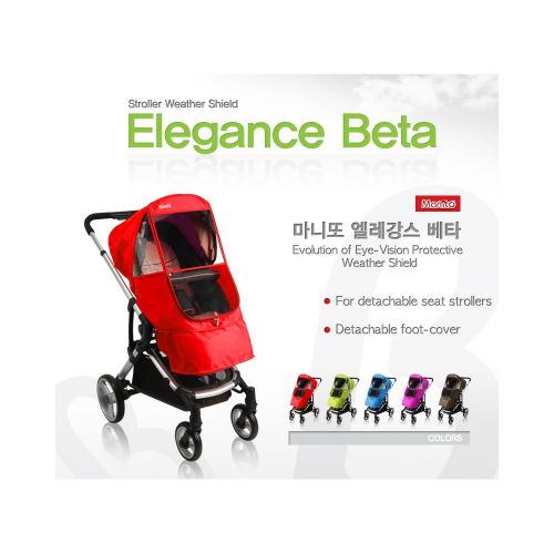  Manito Elegance Beta Stroller Weather Shield / Rain Cover - Navy