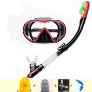 Mankvis Snorkeling Diving Mask, Full Dry Snorkel Set Swimming Mask, Crowd Over 5 Years Old