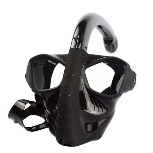  Mankvis Full Face Snorkeling Diving Mask Set, Full Dry Leakproof Anti-Fog Technology - Adult Men and Women