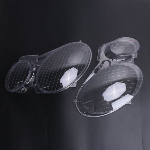  Mann Jade 1 Pair Headlight Headlamp Clear Lens Plastic Shell Cover For Mercedes Benz E-CLASS W211 E320 2006-2008