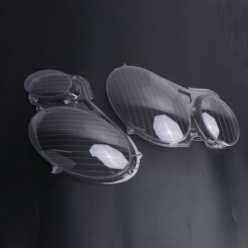  Mann Jade 1 Pair Headlight Headlamp Clear Lens Plastic Shell Cover For Mercedes Benz E-CLASS W211 E320 2006-2008