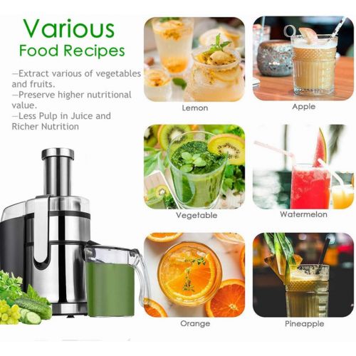  Mannice Juice Extractor,Wide Mouth Centrifugal Juicer Machine LED Touch Control Function with Juice Jug,Anti-drip,800W-High Nutrient Fruit & Vegetable 15.7 x 10.6 x 7.9, 2021 Upgraded Vers