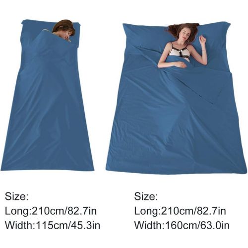  Mannice Sleeping Bag Liner Travel Camping Sheet Lightweight Hotel Sheet Compact Sleep Bag Sack Lightweight Breathable Liners Warm Roomy for Camping Youth Hostels Picnic Adult Compact Sacks