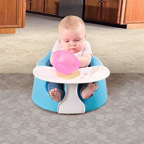  Mannington Vinyl Floor Mat, Durable, Soft and Easy to Clean, Ideal for Highchair Floor Mat, Mudroom Mat or Play Mat. Freestyle, Shell Oceana Pattern (4 ft x 4 ft)