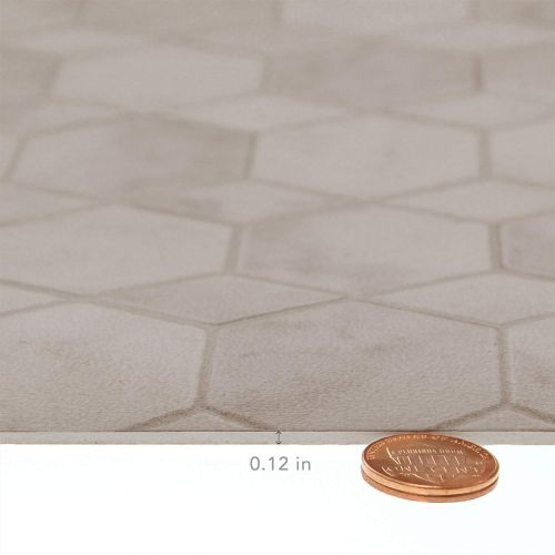  Mannington Vinyl Floor Mat, Durable, Soft and Easy to Clean, Ideal for Highchair Floor Mat, Mudroom Mat or Play Mat. Freestyle, Shell Oceana Pattern (4 ft x 4 ft)