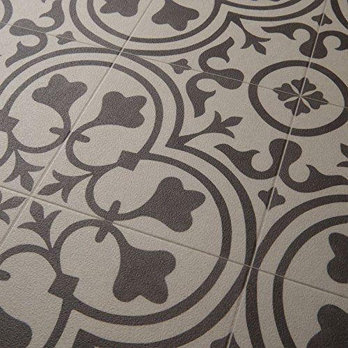  Mannington Vinyl Floor Mat, Durable, Soft and Easy to Clean, Ideal for Kitchen Floor, Mudroom or Pet Food Mat. Freestyle, Wrought Iron Deco Pattern (2 ft x 3 ft)