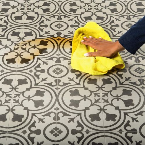  Mannington Vinyl Floor Mat, Durable, Soft and Easy to Clean, Ideal for Kitchen Floor, Mudroom or Pet Food Mat. Freestyle, Wrought Iron Deco Pattern (2 ft x 3 ft)