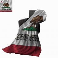 Mannwarehouse duommhome American Decor Collection Home Throw Blanket California Historic Bear Flag Lone Star of Texas Nature Freedom Independence Image All Season Light Weight Living Room 71 Wx9