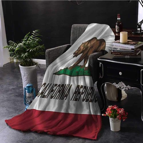  Mannwarehouse duommhome American Decor Collection Home Throw Blanket California Historic Bear Flag Lone Star of Texas Nature Freedom Independence Image All Season Light Weight Living Room 71 Wx9