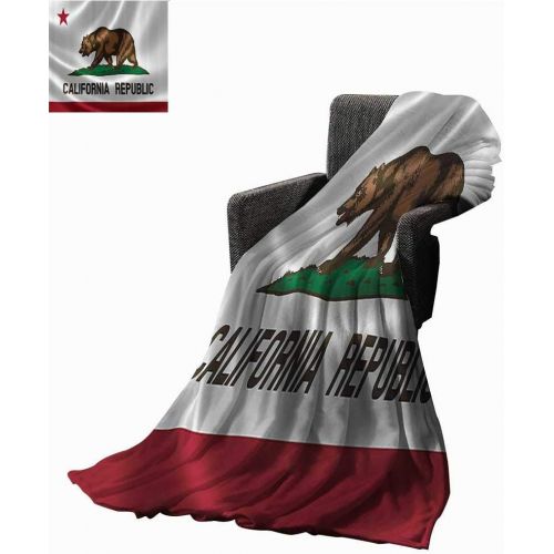  Mannwarehouse duommhome American Decor Collection Home Throw Blanket California Historic Bear Flag Lone Star of Texas Nature Freedom Independence Image All Season Light Weight Living Room 71 Wx9