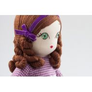 Manolitas Camille - Handmade Cloth Doll, Heirloom Doll, Keepsake Doll, 16 Inch, Collectors Doll, Cloth Doll, Fabric Doll, Art Doll