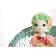 Valentina: Handmade Cloth Doll by Manolitas, Heirloom Doll, Keepsake Doll, Collectors Doll, Cloth Doll, Fabric Doll, Art Doll, Gift Doll